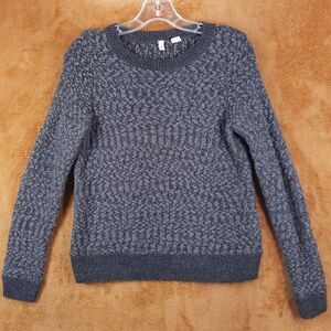 MOTH Sweater Womens Small Gray Pullover Crew Wool Blend Knit ANTHROPOLOGIE
